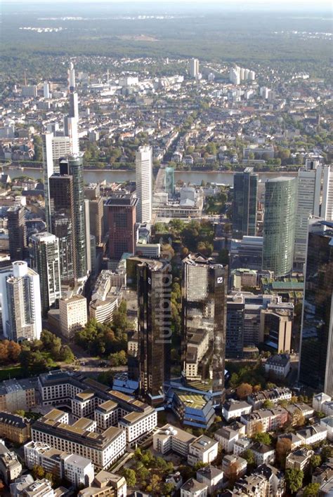 Frankfurt Am Main Aus Der Vogelperspektive Bankenviertel