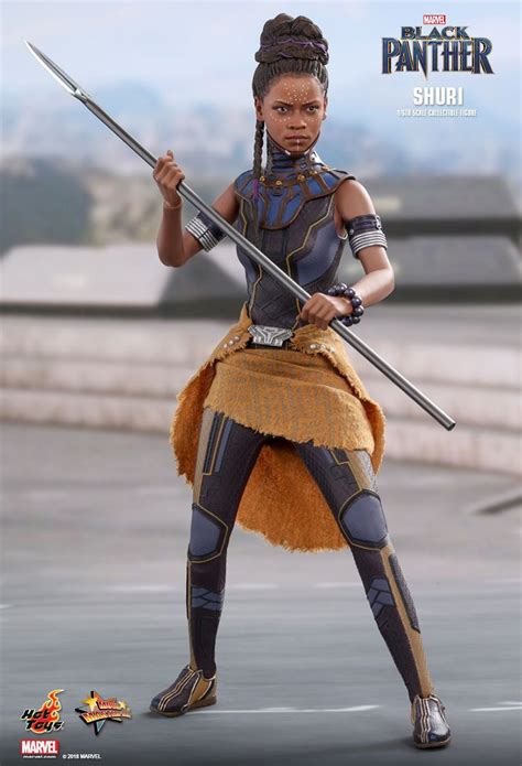 Action Figure Shuri Pantera Negra Black Panther Escala 1 6 MMS501 Hot Toys Toyshow Tudo