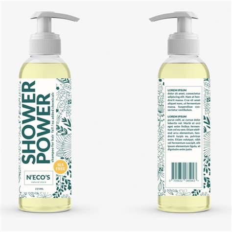 Shampoo Bottle Label Design | Arts - Arts