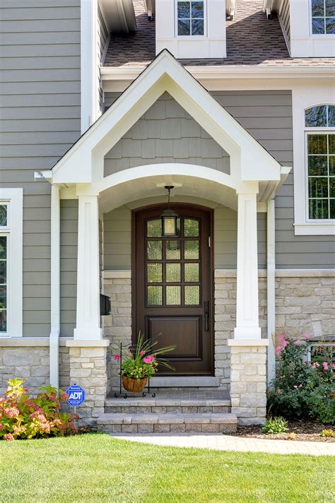 Entry Door In Stock Single Solid Wood With Walnut Finish Classic