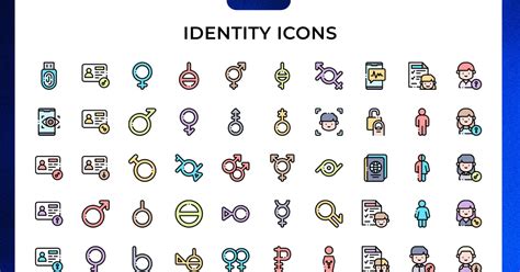 Identity Icons Icons Ft Icons And Vector Envato