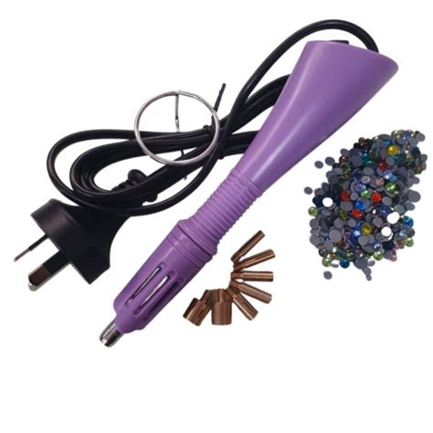 Hot Fix Applicator Crystal Mix Purple Bead Trimming Craft Co