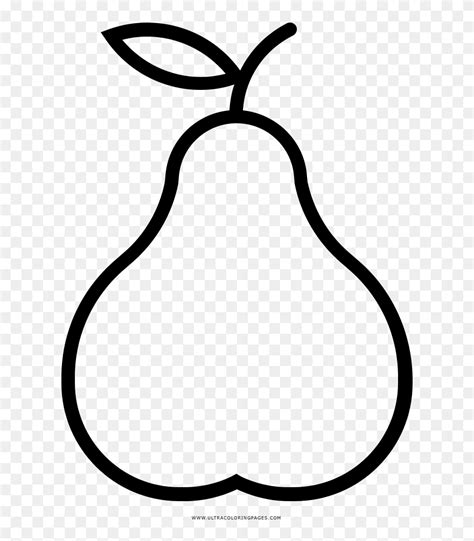 Transparent Pear Clipart Black And White - Pear Drawing Png (#5277377) - PinClipart