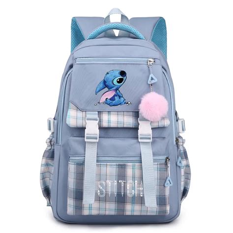 Sac Dos De Dessin Anim Disney Stitch Pour Tudiants Grande Capacit