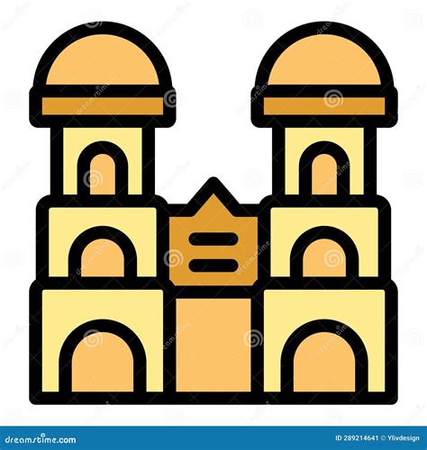 Munich Building Icon Vector Flat Stock Illustration - Illustration of ...