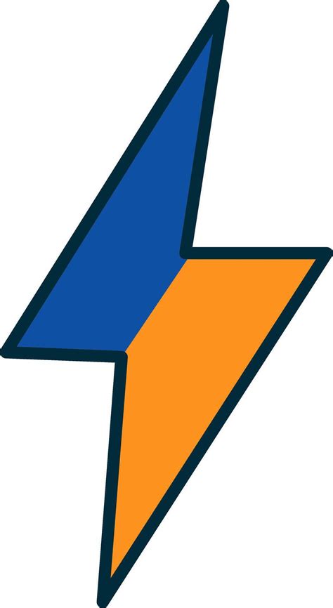 thunder  filled  colors icon  vector art  vecteezy