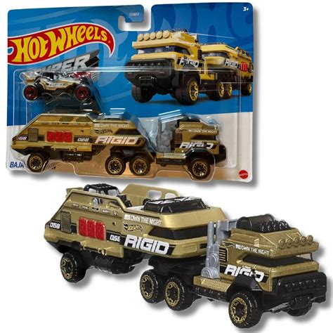 Hot Wheels Super Rigs Transporter Autko Zestaw Baja Battalion Hmf Mattel
