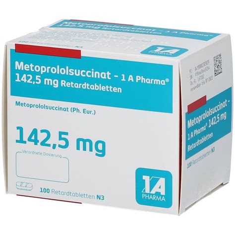 Metoprololsuccinat 1A142.5 100 St mit dem E-Rezept kaufen - Shop Apotheke