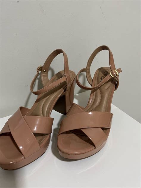 Sand Lia Salto Grosso Beira Rio Nude Rasteira Feminina Beira Rio Usado Enjoei