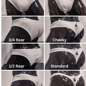 Rainbow Splatter Men S Swim Bikini Brief Half Back Cheeky Thong By Nutshack Etsy