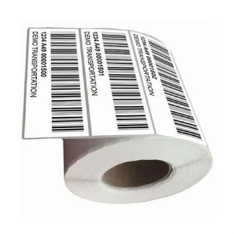 Printed Barcode Chromo Sticker Labels At Rs Roll Barcode Printed