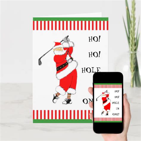 Golf Christmas Holiday Card | Zazzle