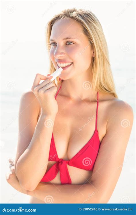 Beautiful Blonde Woman On A Sunny Day Stock Photo Image Of Summertime Shore