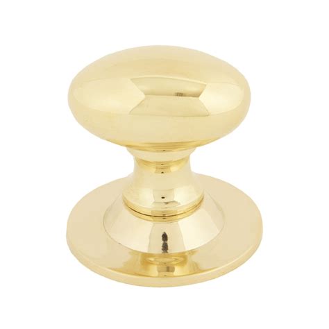 Oval Cabinet Knob Polished Brass 33mm X 22mm Locks Doors And Windows