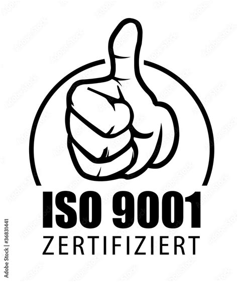 Iso 9001 Zertifiziert Zertifikat Zertifiziertes Unternehmen Stock