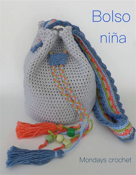 Patr N Bolso Para Ni A De Crochet Pdf Tutorial De Ganchillo Etsy Espa A