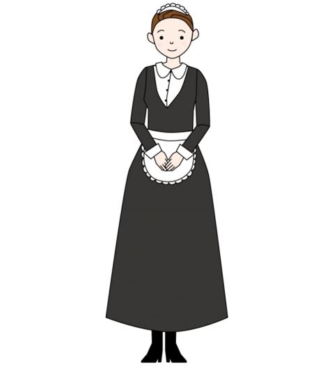 メイドさんのイラスト 無料イラストのimt 商用ok、加工ok