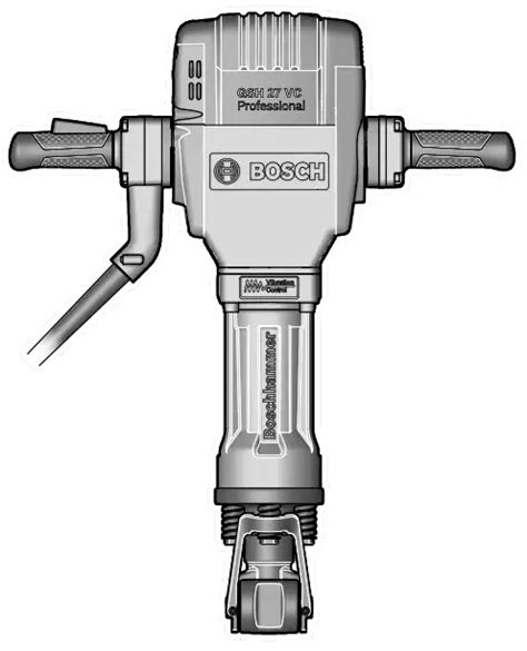 BOSCH GSH 27 VC Professional Demolition Hammer Instruction Manual