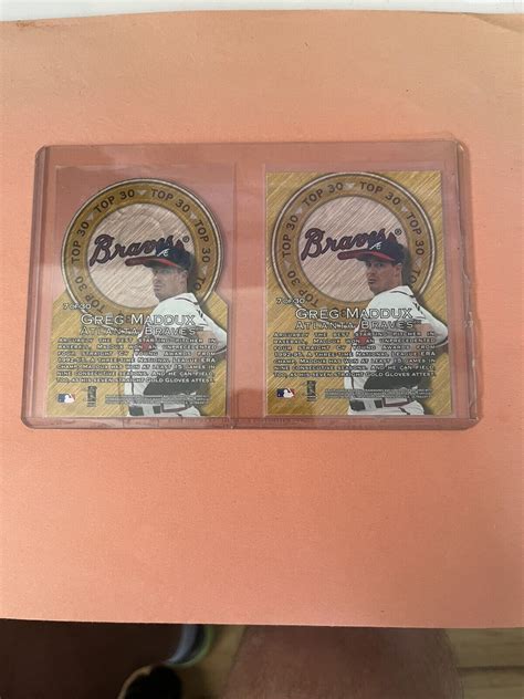 1997 Ultra 7 Top 30 Gold Medallion Atlanta Braves Greg Maddux Proof