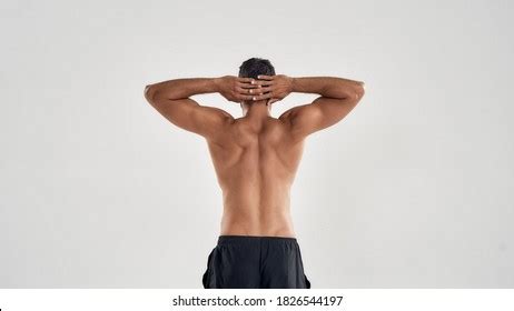 Back View Muscular Man Naked Torso Stock Photo 1826544197 Shutterstock