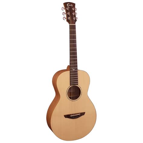 Faith Naked Mercury Parlour Acoustic Guitar Solid Spruce Mahogany Natural Satin Finish The