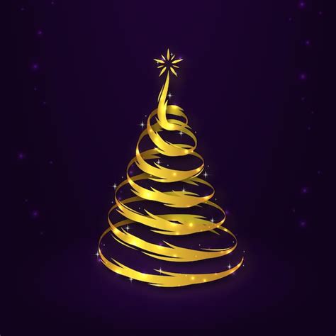 Concepto abstracto del árbol de navidad Vector Gratis