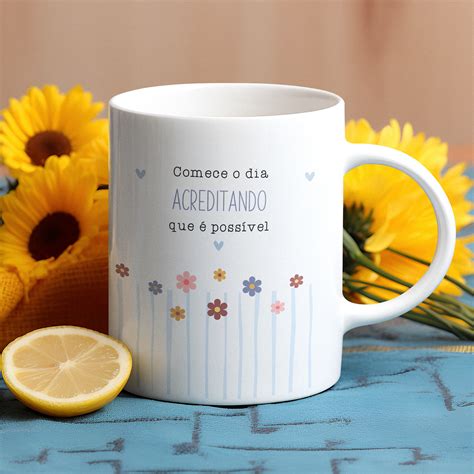 Caneca Com Frases Inspiradoras - 11 Artes para Caneca Coleção Aconchego Frases Inspiradoras A