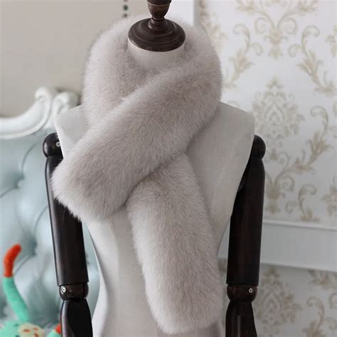 Женские натуральный мех лисы воротники женский шарф из лисьего меха ...