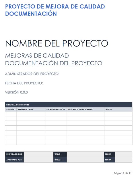 M S De Plantillas Gratuitas De Documentaci N De Proyectos Smartsheet