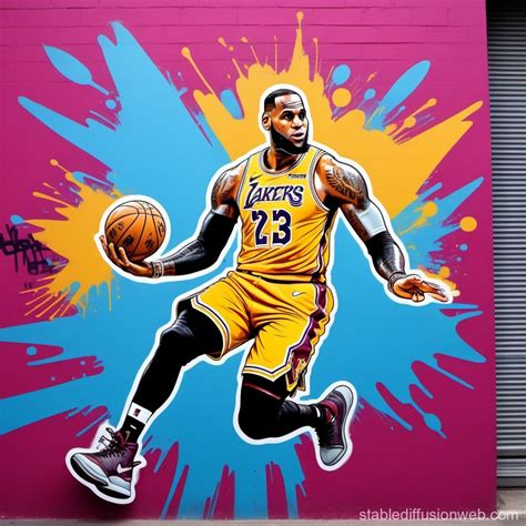 Lebron James Zeichnungen Dunking