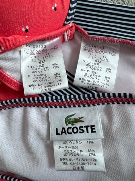 Lacoste Bikini Set Women S Fashion Activewear On Carousell