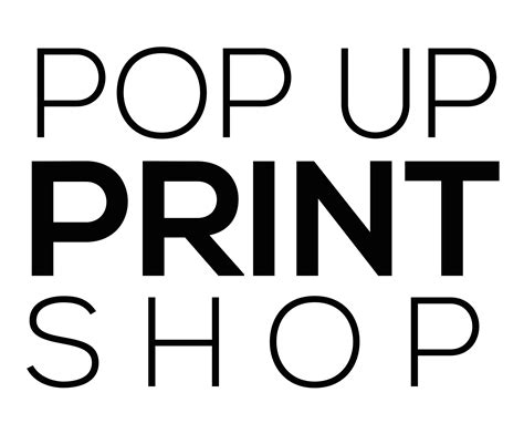 Pop Up Print Shop | Newark Print Shop