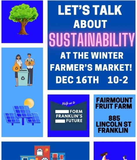 Franklin Matters Sustainability Subcommittee Schedules Their Meeting At The Winter Farmers