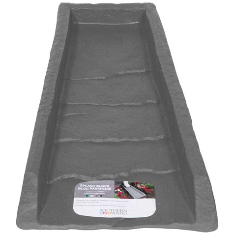 plastic splash block slate grey garant