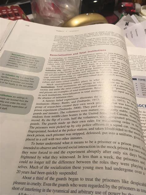 The glossed pages on my textbook that make it impossible to read at an