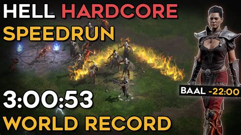 INCREDIBLE 3 HOUR HELL HARDCORE ASSASSIN SPEEDRUN 3 00 53 IGT 3 07 28 RTA DIABLO 2