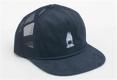 Caps - Lemmelkaffe Eldpannan Cord Trucker Cap (Blau)