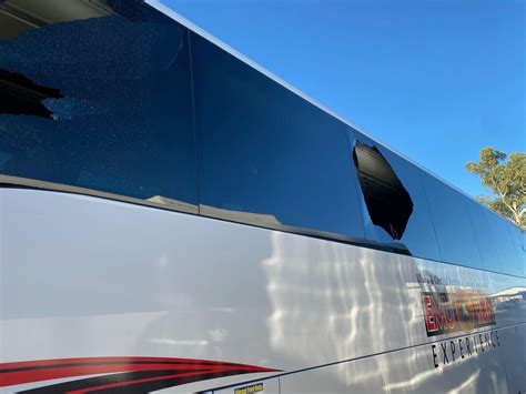 Calls for a police escort after rocks pelted at tour buses full of