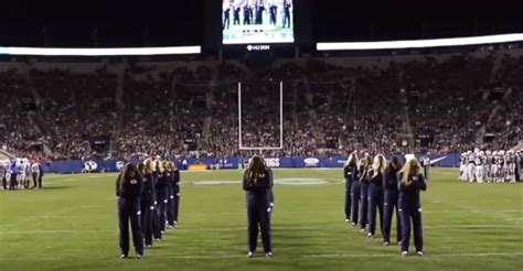 Byu Mascot Cosmo Cougar Dances With Cougarettes Inspiremore