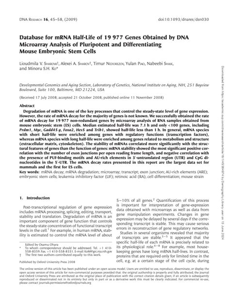 DSN 030 | Download Free PDF | Gene | Messenger Rna