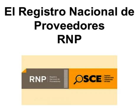 Registro Nacional De Proveedores De Servicios