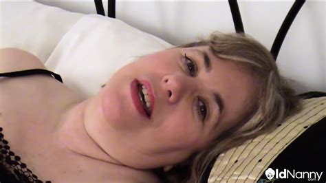 Busty British Mom Masturbates With Her Sex Toy OLDNANNY