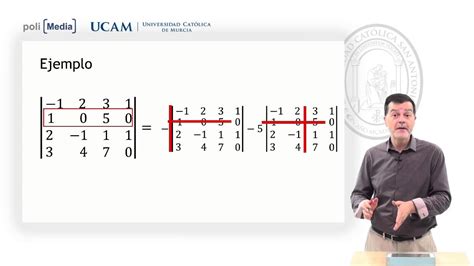 Álgebra Lineal Determinantes Regla De Laplace Jesús Soto Youtube