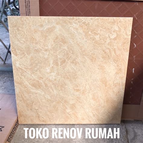 Jual Keramik Lantai 40x40 Cream Motif Marmer Mengkilap Keramik