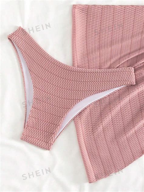 SHEIN Swim Mod Triangle Bikini Mit Neckholder Strandrock SHEIN Schweiz