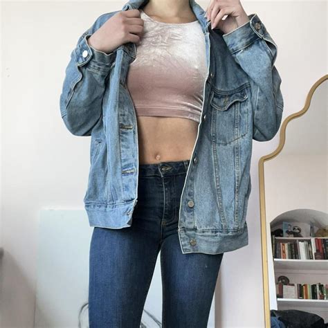 Missguided Womens Navy And Blue Jacket Depop
