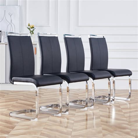 Modern Chrome Dining Chairs