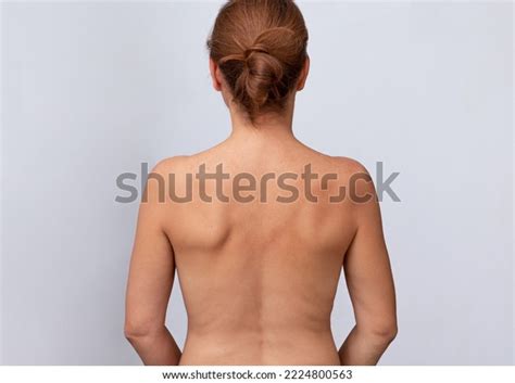 Waist Back View Straight Naked Woman Stock Photo Shutterstock