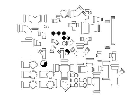 Pipe Fittings Elbows Dwg Block For Autocad Designs Cad