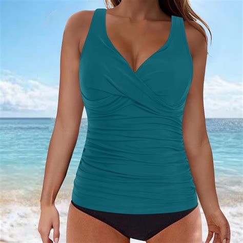 Tawop Swim Suits For Women Swimwear Women S Two Piece Bikini Bottoms Tops V Neck Clearance